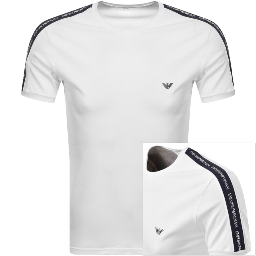 Alternative Image for ProductEmporio Armani Lounge Crew Neck T Shirt White1